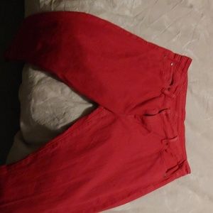 Red jeans